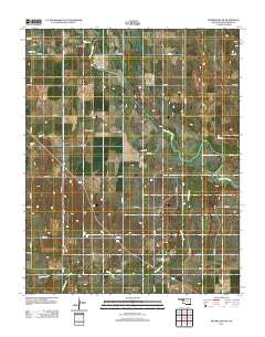 Mooreland SW 2012 topographic map thumbnail