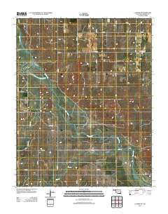 Laverne NE 2012 topographic map thumbnail