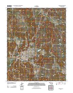 Pawhuska 2012 topographic map thumbnail