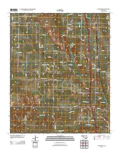 Overbrook 2012 topographic map thumbnail