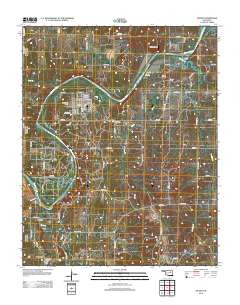 Oilton 2012 topographic map thumbnail