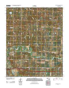 Shawnee NE 2012 topographic map thumbnail