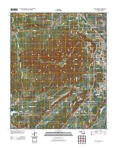 Poteau West 2012 topographic map thumbnail