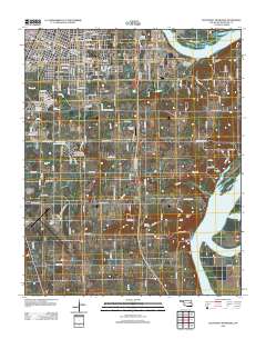 Southeast Muskogee 2012 topographic map thumbnail