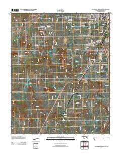 Southwest Muskogee 2012 topographic map thumbnail