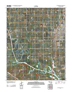 Wagoner West 2012 topographic map thumbnail