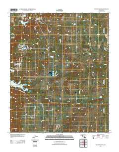 Sulphur South 2012 topographic map thumbnail