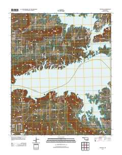 Texanna 2012 topographic map thumbnail
