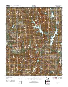 Wewoka West 2012 topographic map thumbnail