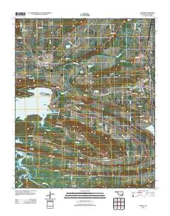 Wister 2012 topographic map thumbnail
