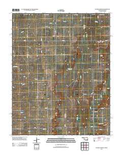 Hayrick Mound 2012 topographic map thumbnail