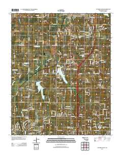Guthrie South 2012 topographic map thumbnail