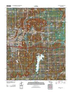 Henryetta 2012 topographic map thumbnail