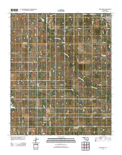 Indiahoma 2012 topographic map thumbnail