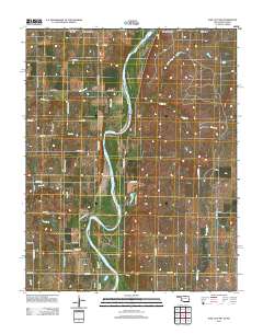 Kaw City NW 2012 topographic map thumbnail