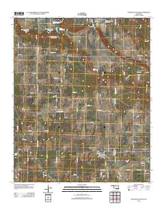 Wapanucka South 2012 topographic map thumbnail