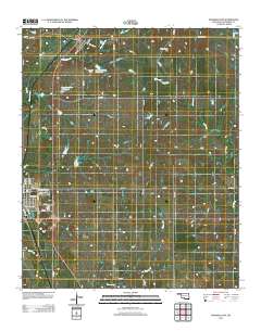 Waurika East 2012 topographic map thumbnail