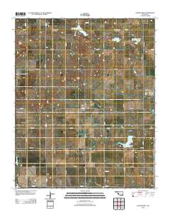 Gotebo West 2012 topographic map thumbnail