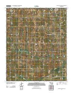 Elmore City South 2012 topographic map thumbnail