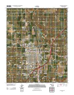 Chickasha 2012 topographic map thumbnail