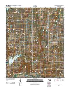 Lake Holdenville 2012 topographic map thumbnail
