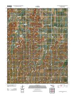 Glass Mountains SW 2012 topographic map thumbnail