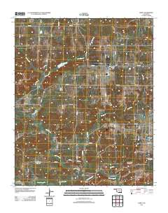 Gerty 2012 topographic map thumbnail