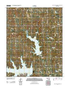Lake Carl Blackwell 2013 topographic map thumbnail