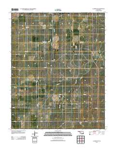 Laverne SW 2012 topographic map thumbnail