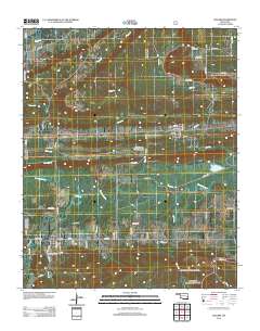 Leflore 2012 topographic map thumbnail