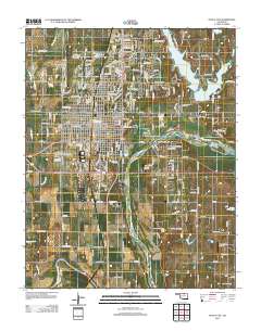 Ponca City 2012 topographic map thumbnail