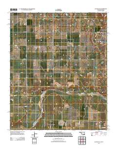 Quanah NE 2012 topographic map thumbnail