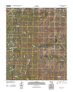 Roff South 2012 topographic map thumbnail