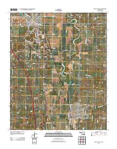 Pauls Valley 2012 topographic map thumbnail