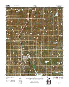 Rush Springs 2012 topographic map thumbnail
