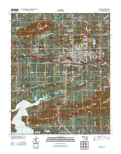 Sallisaw 2012 topographic map thumbnail