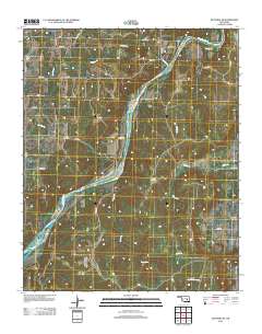 Wetumka SE 2012 topographic map thumbnail