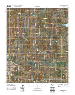 Wewoka East 2012 topographic map thumbnail