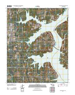 Wagoner East 2012 topographic map thumbnail