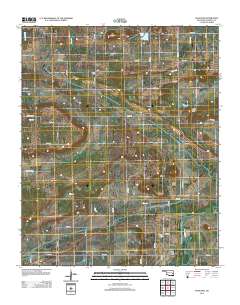 Sans Bois 2012 topographic map thumbnail