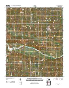 Wanette 2012 topographic map thumbnail