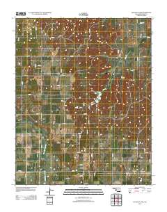 Watonga Lake 2012 topographic map thumbnail