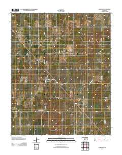 Oakwood 2012 topographic map thumbnail