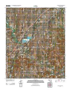 Caddo South 2012 topographic map thumbnail