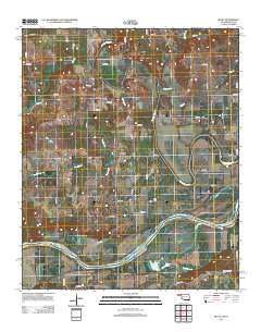 Bluff 2012 topographic map thumbnail