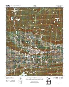 Wilburton 2013 topographic map thumbnail
