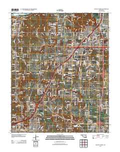 Sapulpa North 2012 topographic map thumbnail