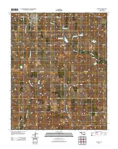 Leedey 2012 topographic map thumbnail