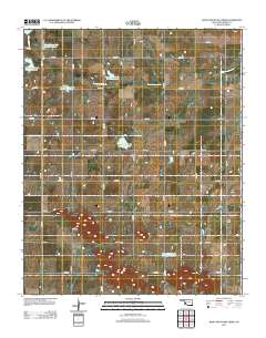 Rainy Mountain Creek 2012 topographic map thumbnail
