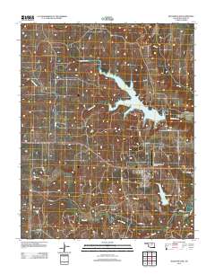 Bluestem Lake 2013 topographic map thumbnail